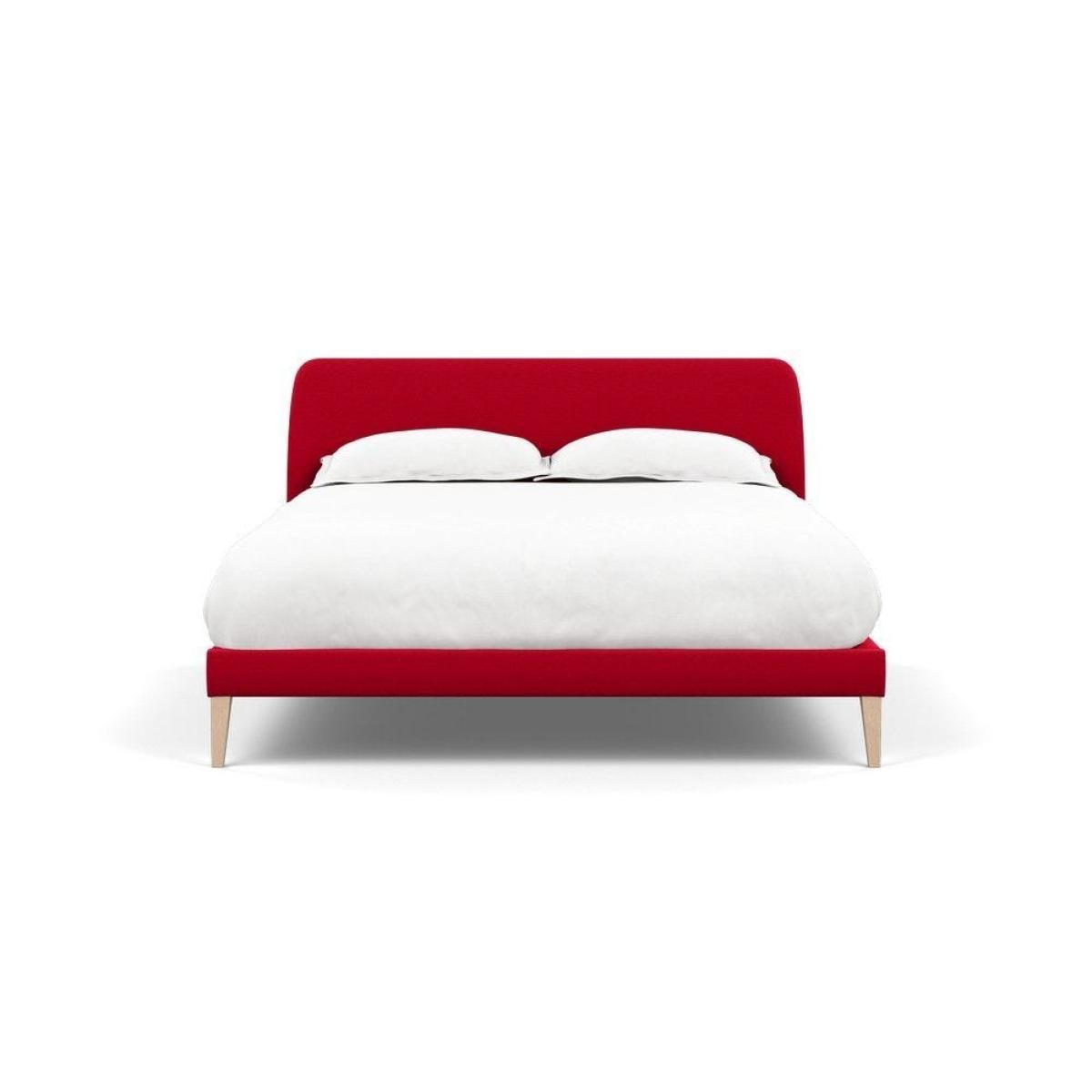 Heal's Wallis SuperKing Bed Melton Wool Shale Stained Oak Feet - Heal's UK Bedroom Furniture – image 35