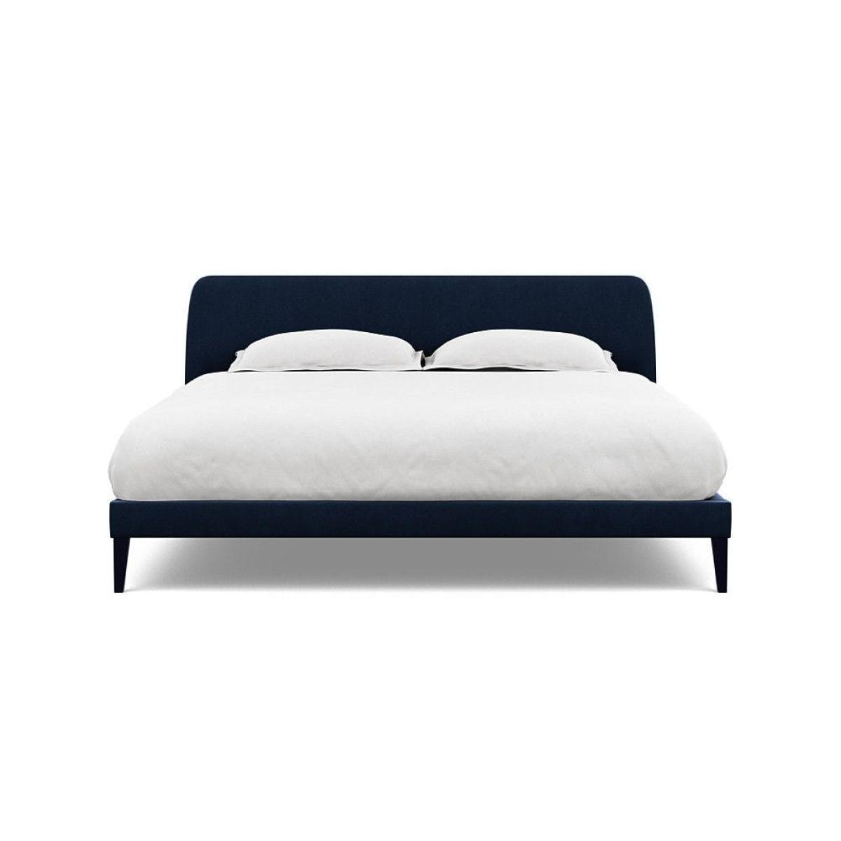 Heal's Wallis SuperKing Bed Melton Wool Shale Stained Oak Feet - Heal's UK Bedroom Furniture – image 37