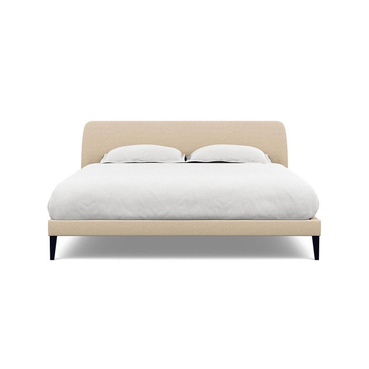 Heal's Wallis SuperKing Bed Melton Wool Shale Stained Oak Feet - Heal's UK Bedroom Furniture – image 38