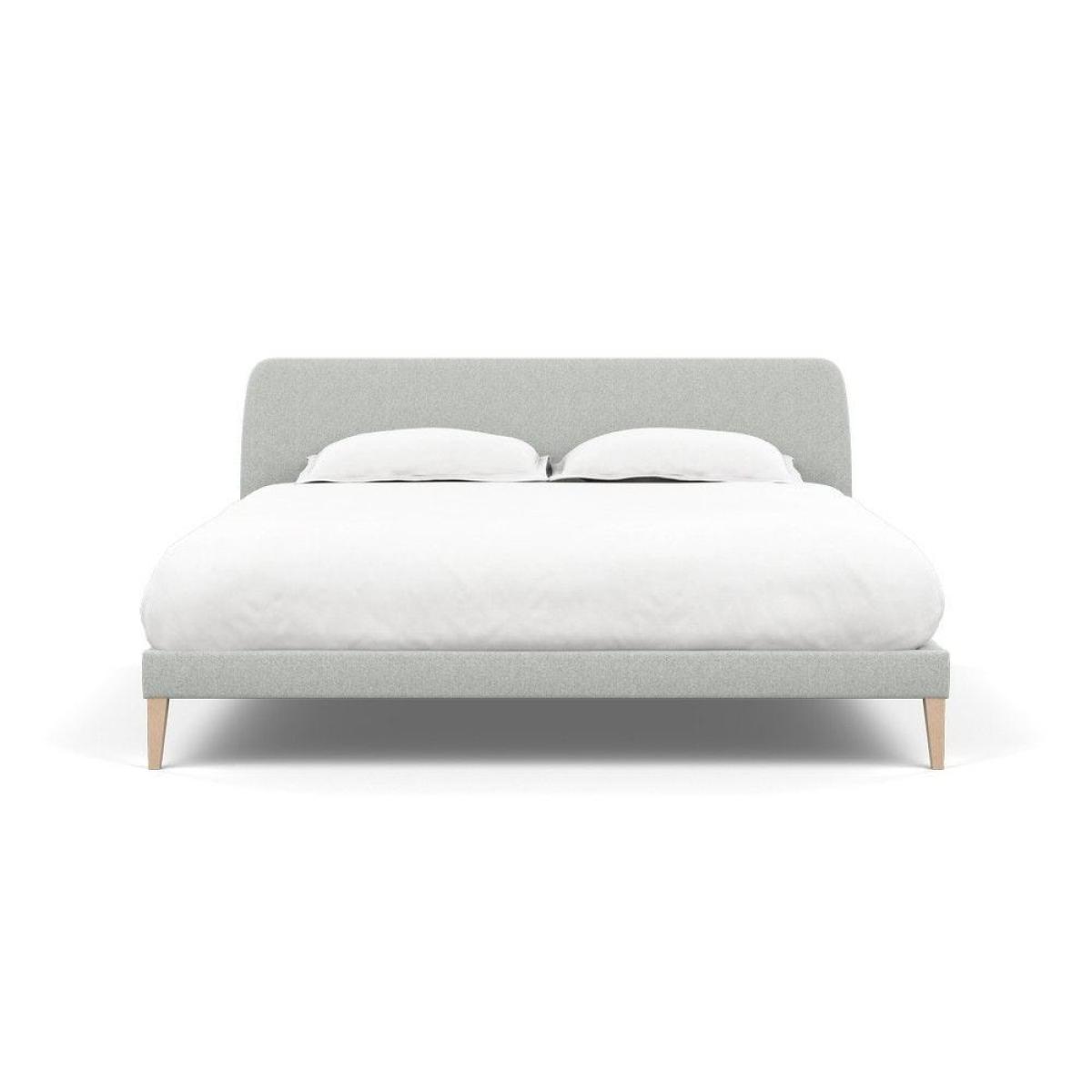 Heal's Wallis SuperKing Bed Melton Wool Shale Stained Oak Feet - Heal's UK Bedroom Furniture – image 43