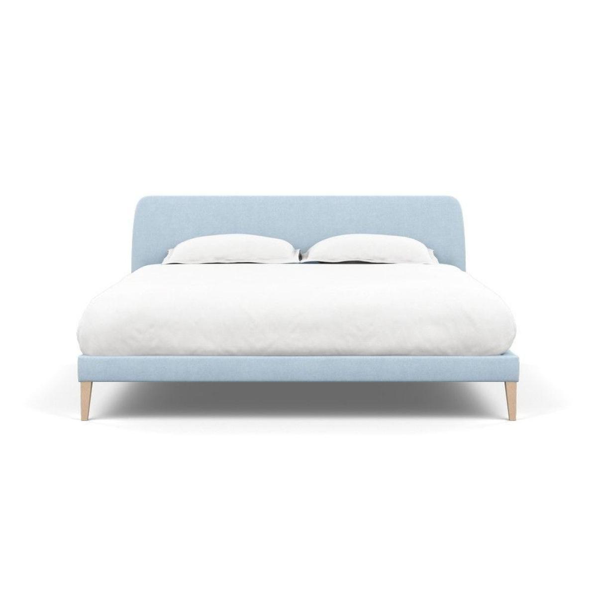 Heal's Wallis SuperKing Bed Melton Wool Shale Stained Oak Feet - Heal's UK Bedroom Furniture – image 52
