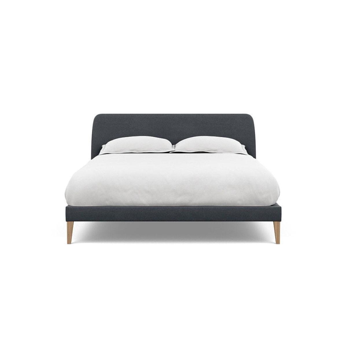 Heal's Wallis SuperKing Bed Melton Wool Shale Stained Oak Feet - Heal's UK Bedroom Furniture – image 53
