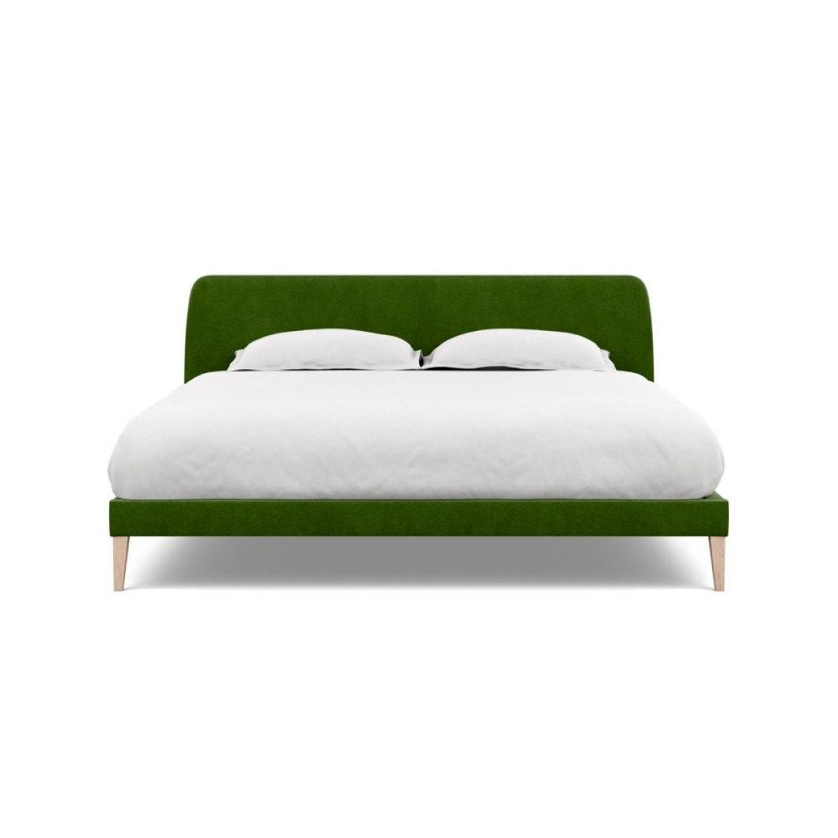 Heal's Wallis SuperKing Bed Melton Wool Shale Stained Oak Feet - Heal's UK Bedroom Furniture – image 54