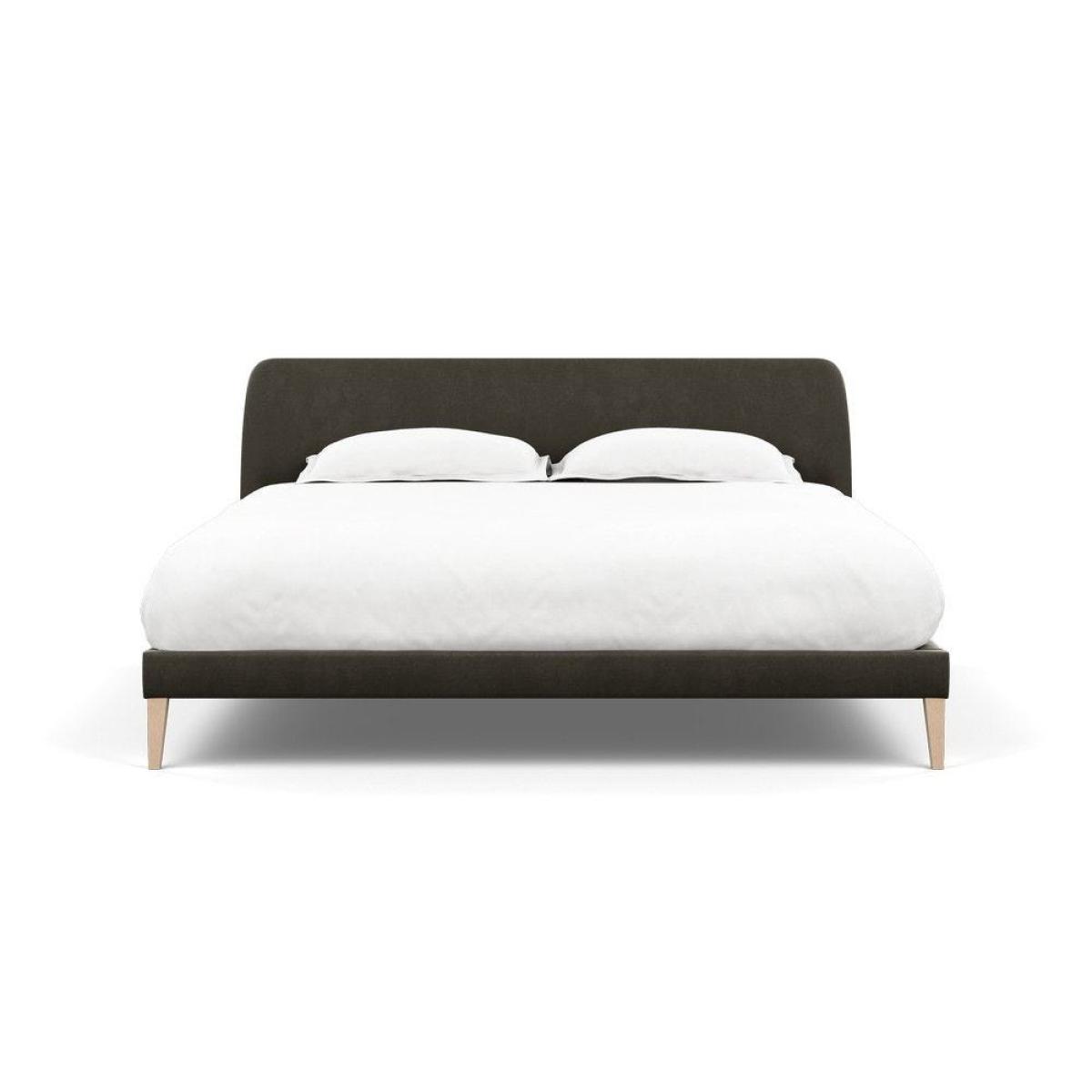 Heal's Wallis SuperKing Bed Melton Wool Shale Stained Oak Feet - Heal's UK Bedroom Furniture – image 57