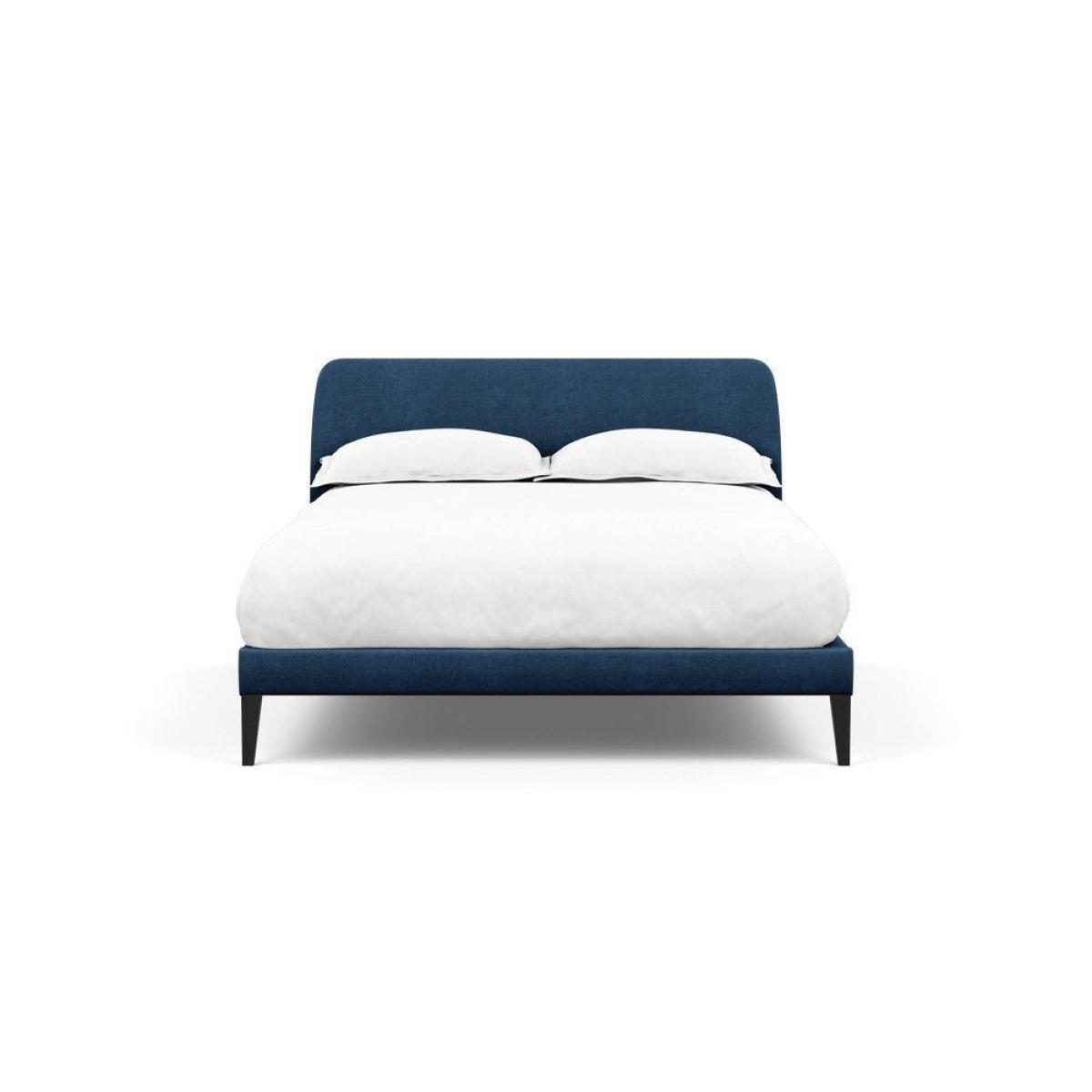 Heal's Wallis SuperKing Bed Melton Wool Shale Stained Oak Feet - Heal's UK Bedroom Furniture – image 58