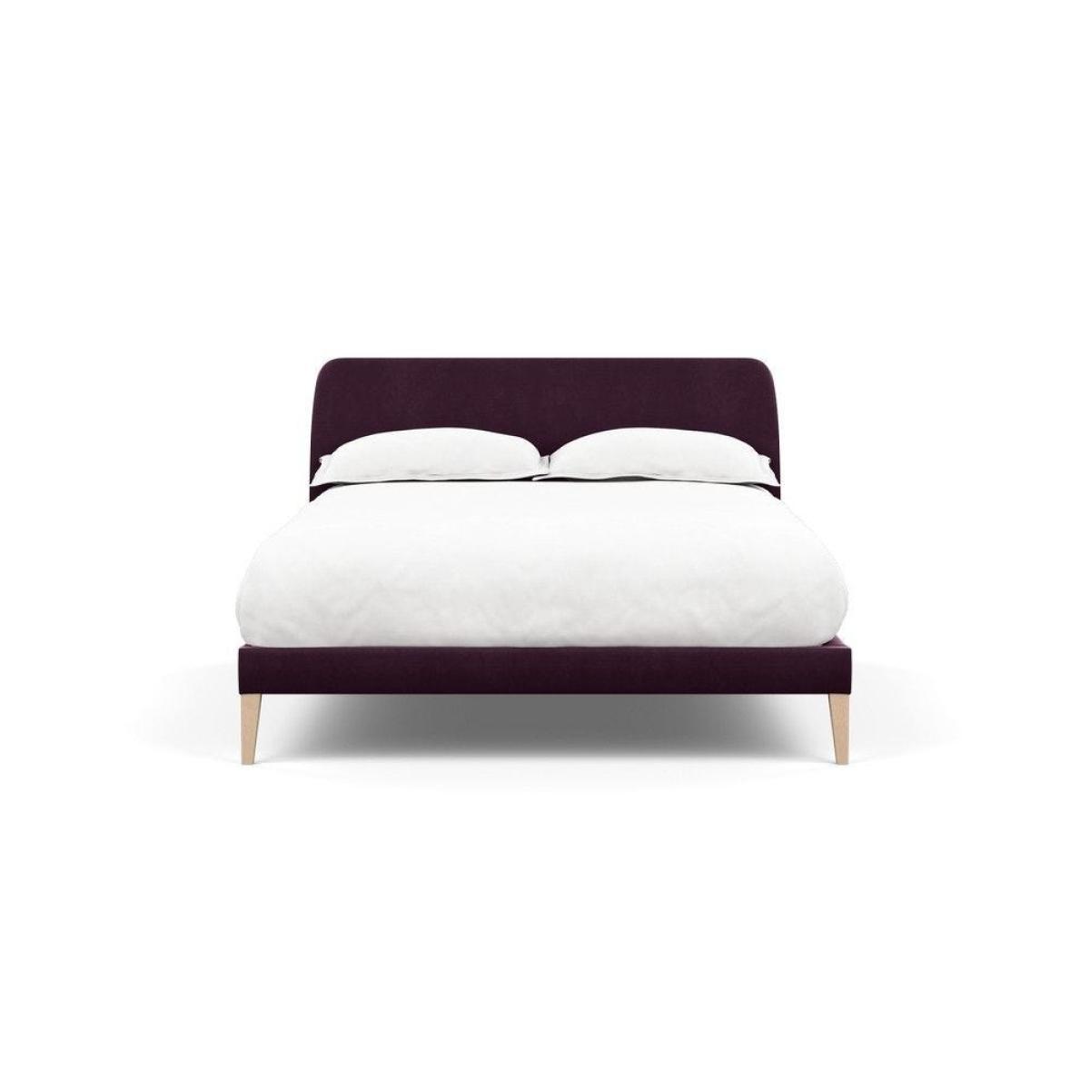 Heal's Wallis SuperKing Bed Melton Wool Shale Stained Oak Feet - Heal's UK Bedroom Furniture – image 7