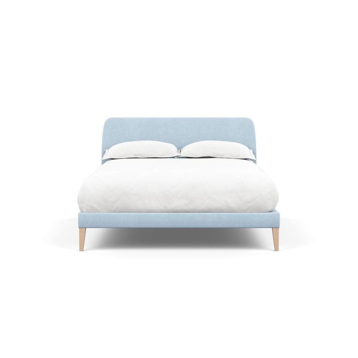 Heal's Wallis SuperKing Bed Melton Wool Shale Stained Oak Feet - Heal's UK Bedroom Furniture – image 61