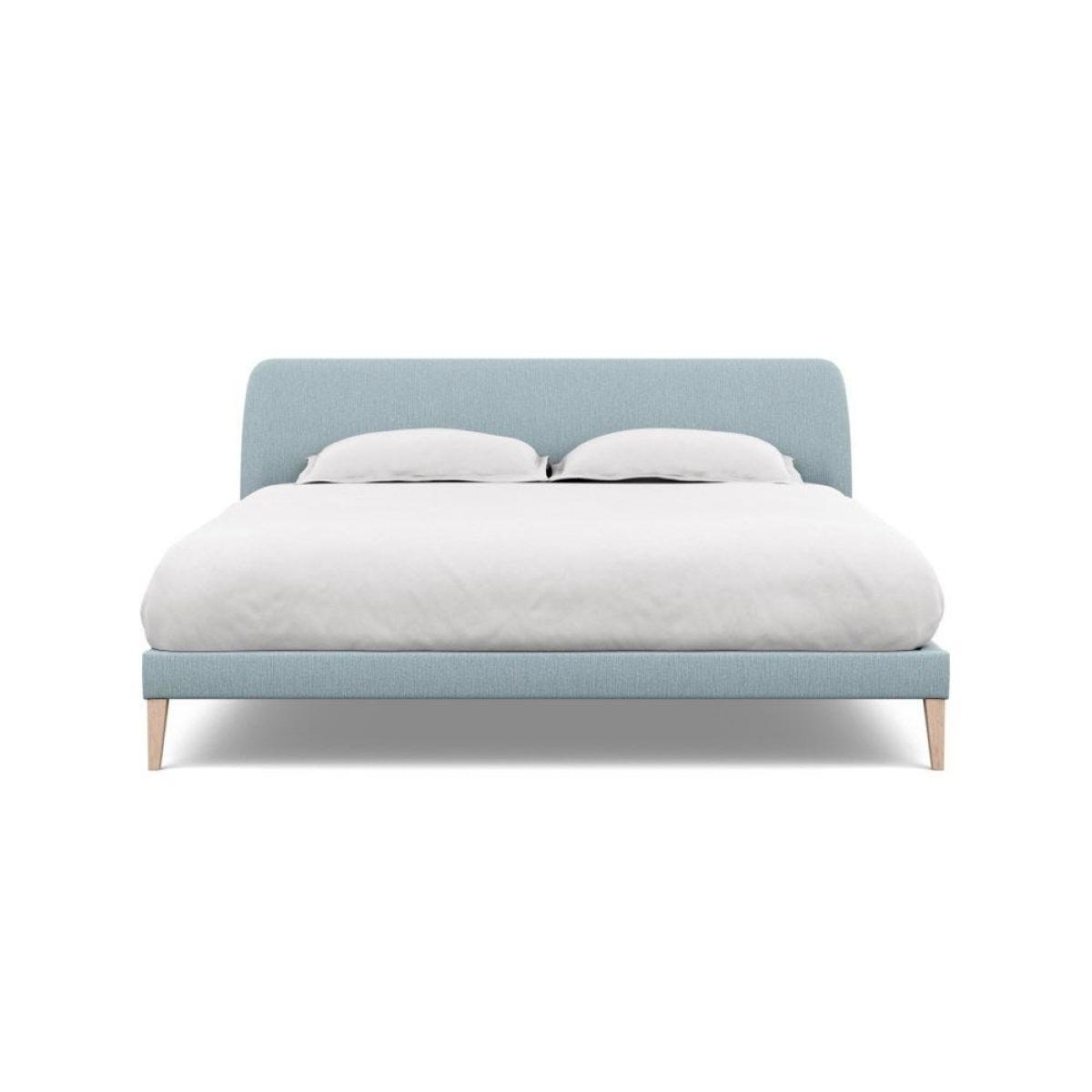 Heal's Wallis SuperKing Bed Melton Wool Shale Stained Oak Feet - Heal's UK Bedroom Furniture – image 62