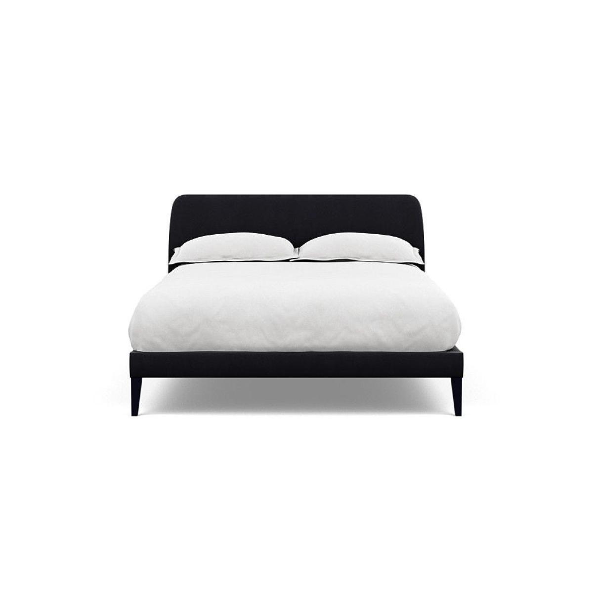 Heal's Wallis SuperKing Bed Melton Wool Shale Stained Oak Feet - Heal's UK Bedroom Furniture – image 64