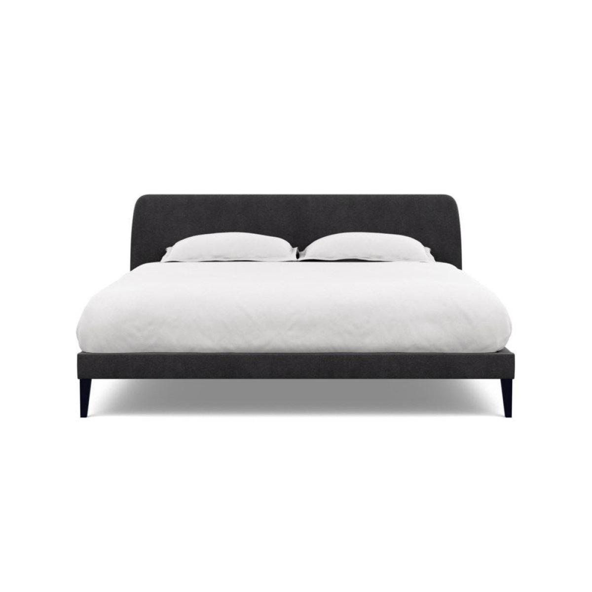 Heal's Wallis SuperKing Bed Melton Wool Shale Stained Oak Feet - Heal's UK Bedroom Furniture – image 8