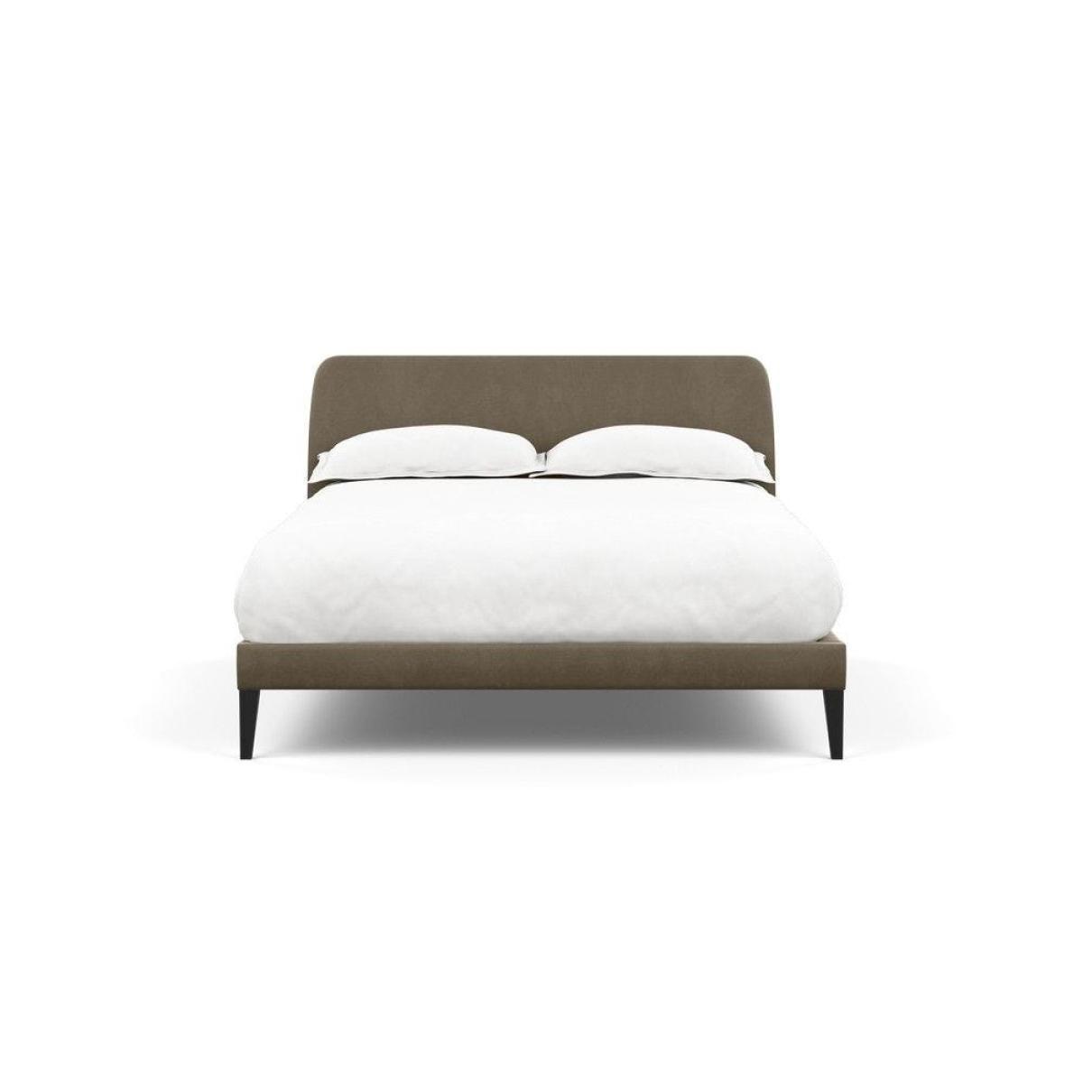 Heal's Wallis SuperKing Bed Melton Wool Shale Stained Oak Feet - Heal's UK Bedroom Furniture – image 71