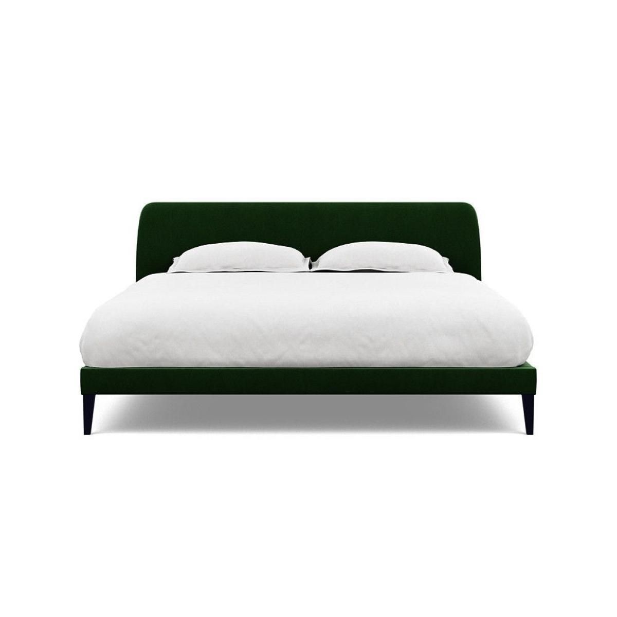 Heal's Wallis SuperKing Bed Melton Wool Shale Stained Oak Feet - Heal's UK Bedroom Furniture – image 74
