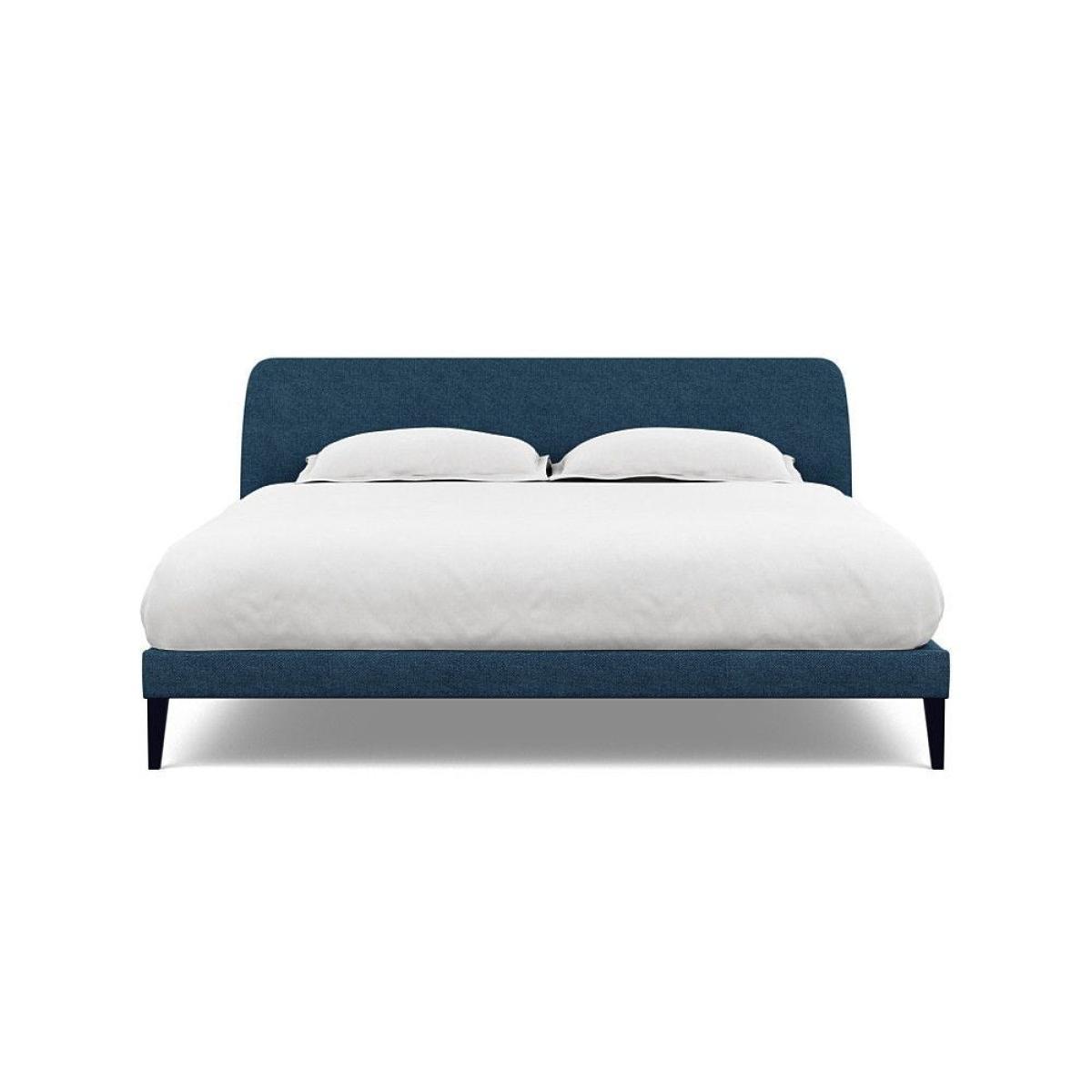 Heal's Wallis SuperKing Bed Melton Wool Shale Stained Oak Feet - Heal's UK Bedroom Furniture – image 77