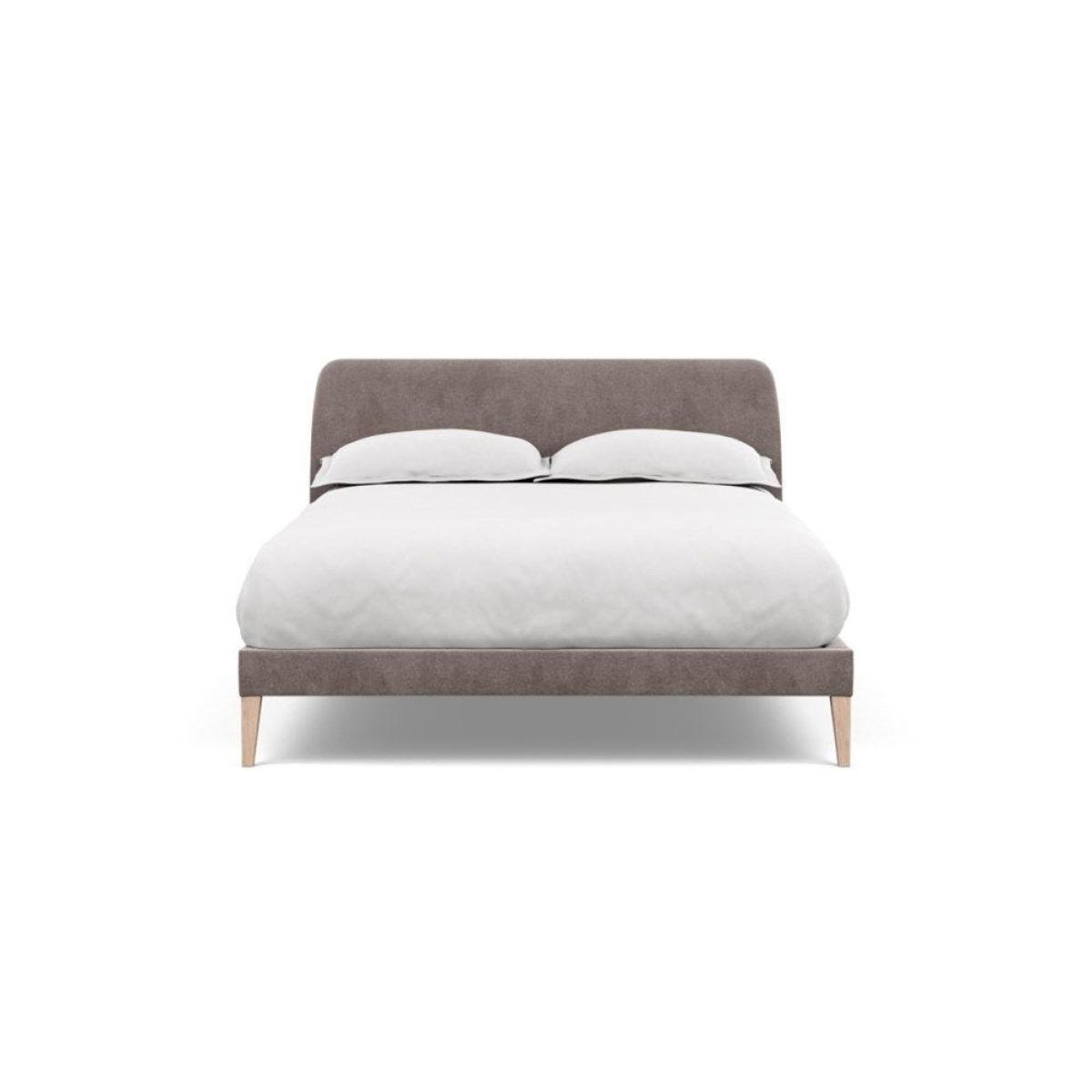 Heal's Wallis SuperKing Bed Melton Wool Shale Stained Oak Feet - Heal's UK Bedroom Furniture – image 78