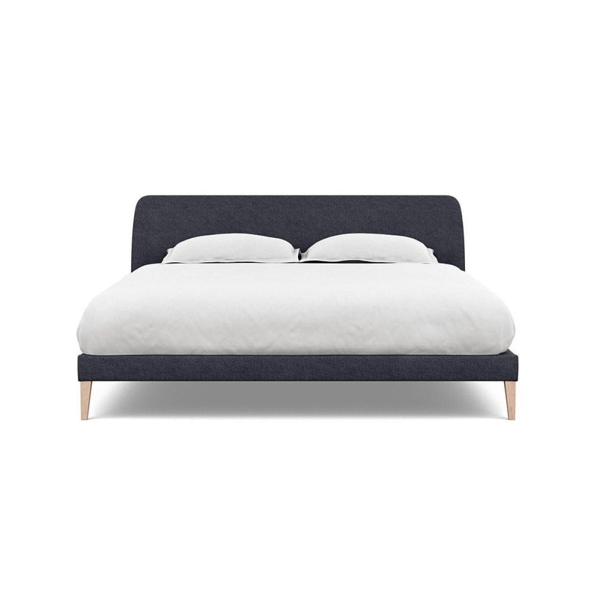 Heal's Wallis SuperKing Bed Melton Wool Shale Stained Oak Feet - Heal's UK Bedroom Furniture – image 79