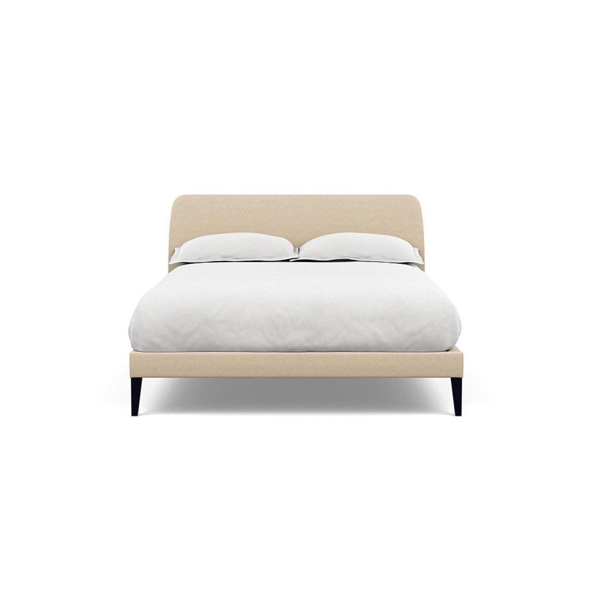 Heal's Wallis SuperKing Bed Melton Wool Shale Stained Oak Feet - Heal's UK Bedroom Furniture – image 9