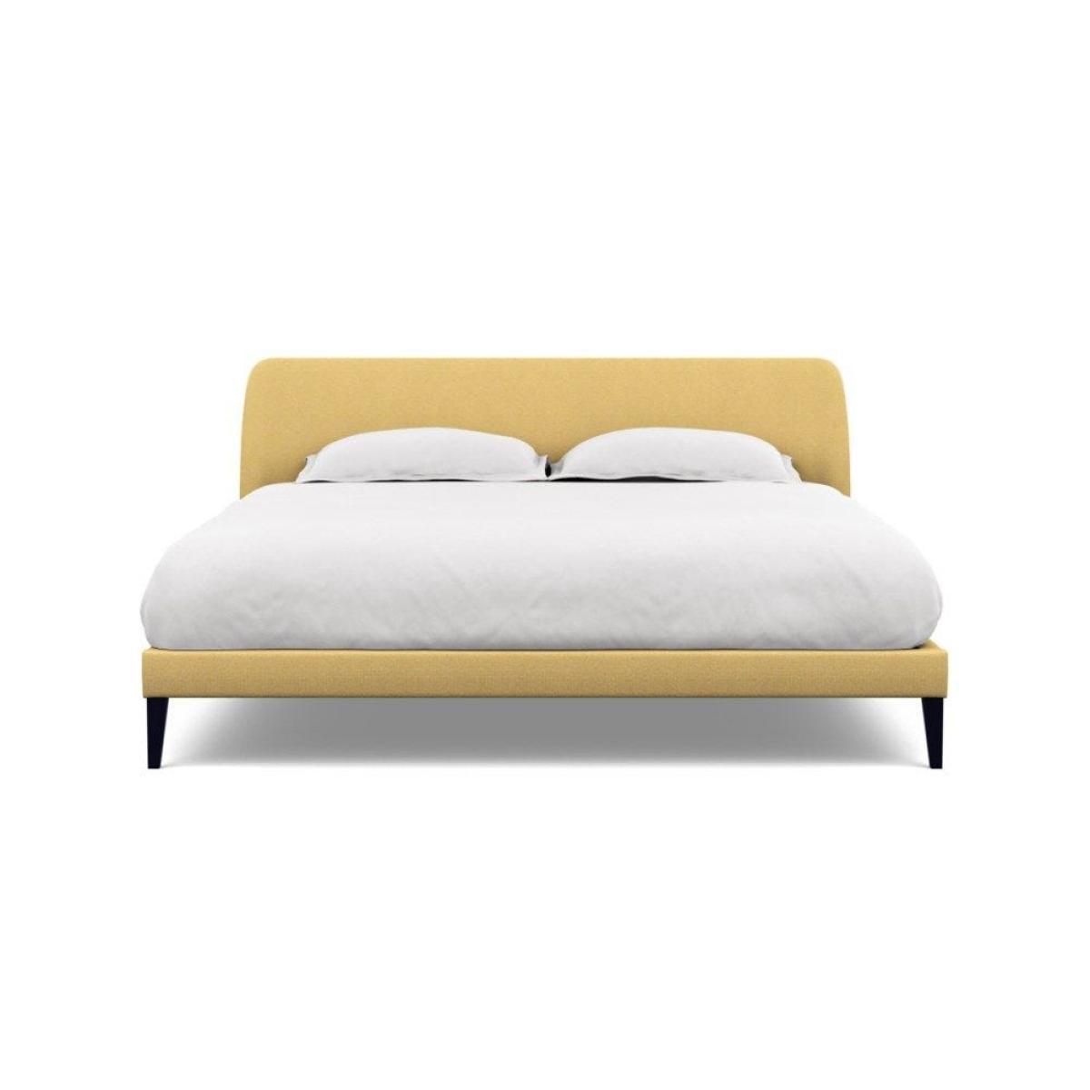 Heal's Wallis SuperKing Bed Melton Wool Shale Stained Oak Feet - Heal's UK Bedroom Furniture – image 83