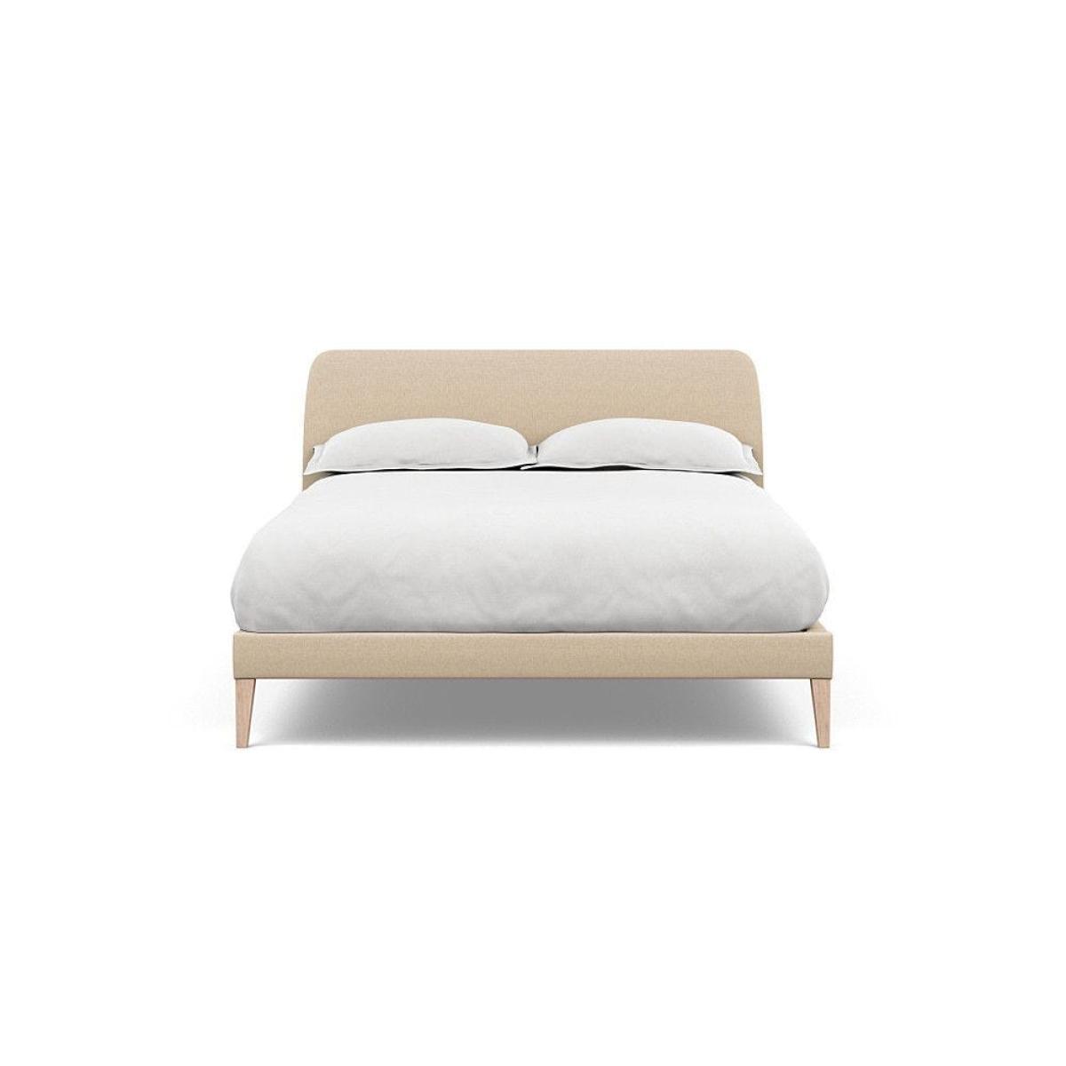 Heal's Wallis SuperKing Bed Melton Wool Shale Stained Oak Feet - Heal's UK Bedroom Furniture – image 84