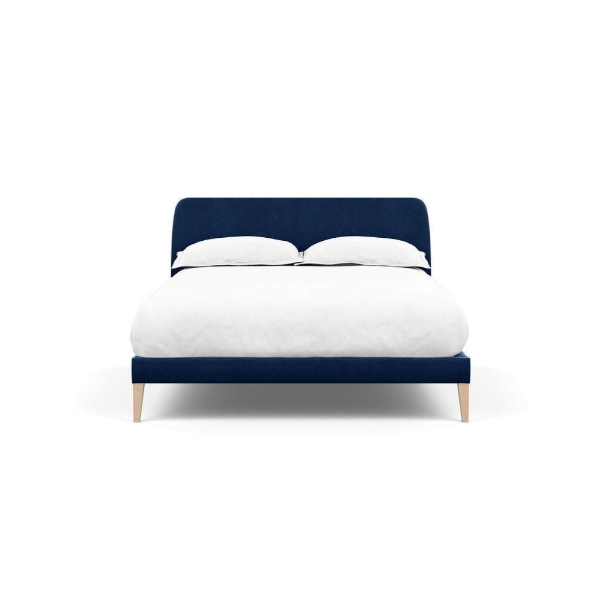 Heal's Wallis SuperKing Bed Melton Wool Shale Stained Oak Feet - Heal's UK Bedroom Furniture – image 88