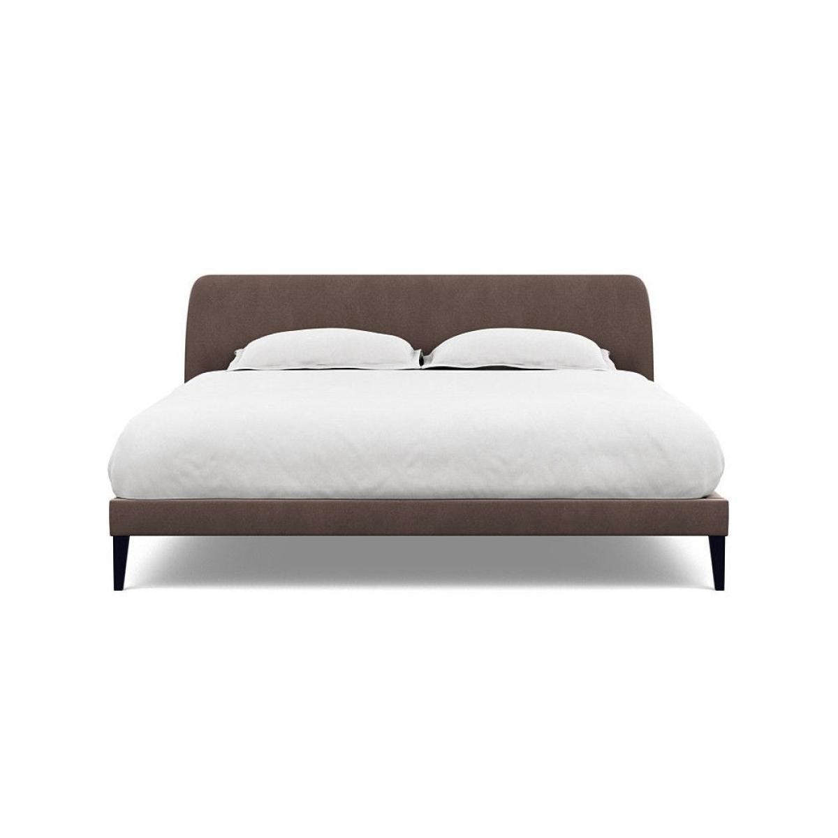 Heal's Wallis SuperKing Bed Melton Wool Shale Stained Oak Feet - Heal's UK Bedroom Furniture – image 89