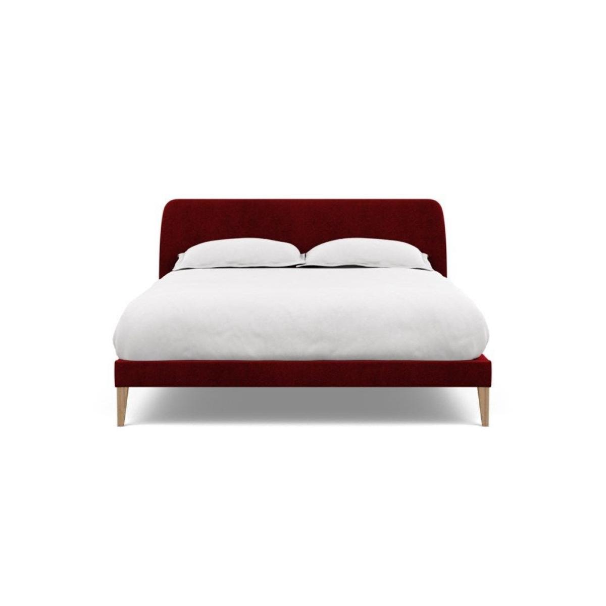 Heal's Wallis SuperKing Bed Melton Wool Shale Stained Oak Feet - Heal's UK Bedroom Furniture – image 10