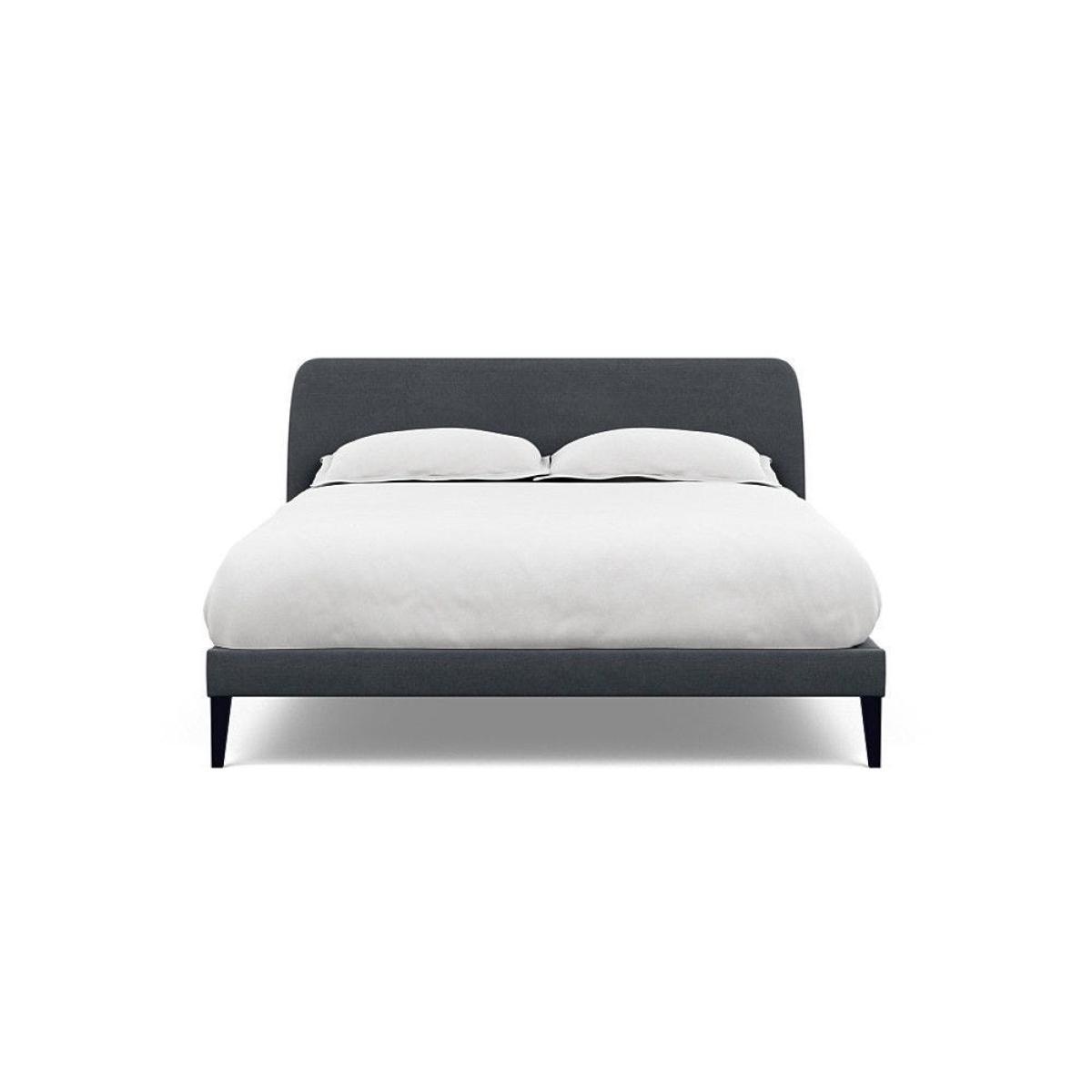 Heal's Wallis SuperKing Bed Melton Wool Shale Stained Oak Feet - Heal's UK Bedroom Furniture – image 91