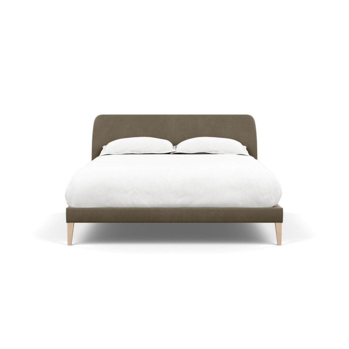 Heal's Wallis SuperKing Bed Melton Wool Shale Stained Oak Feet - Heal's UK Bedroom Furniture – image 92