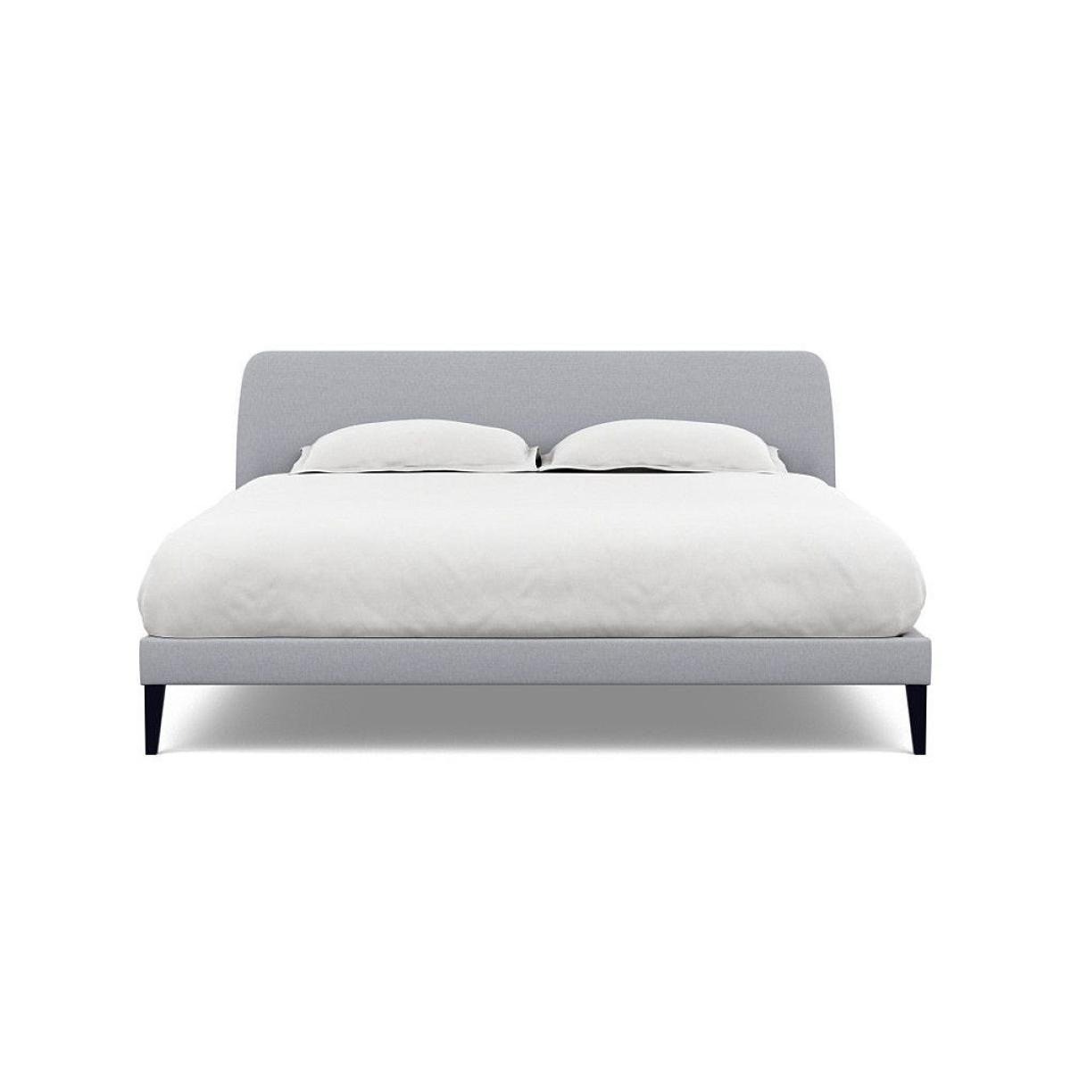 Heal's Wallis SuperKing Bed Melton Wool Shale Stained Oak Feet - Heal's UK Bedroom Furniture – image 93