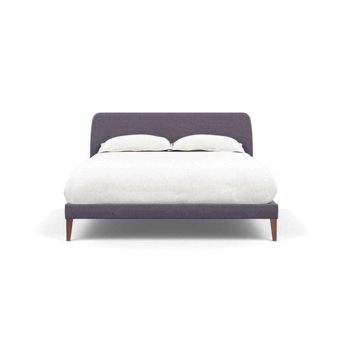Heal's Wallis SuperKing Bed Melton Wool Shale Stained Oak Feet - Heal's UK Bedroom Furniture – image 97