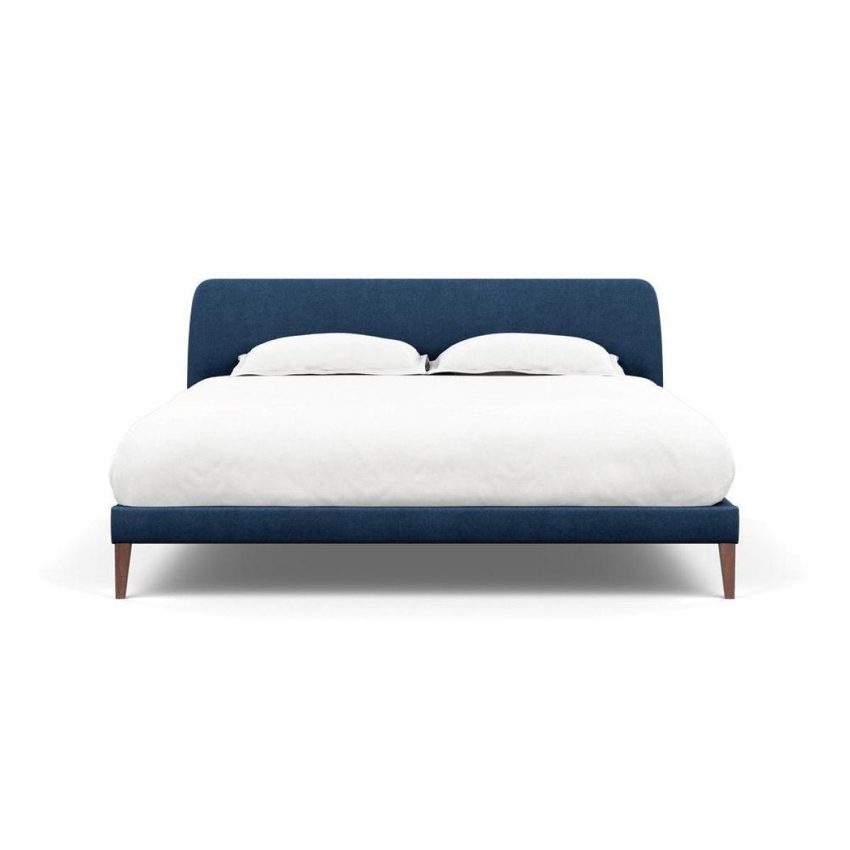 Heal's Wallis SuperKing Bed Melton Wool Shale Stained Oak Feet - Heal's UK Bedroom Furniture – image 99