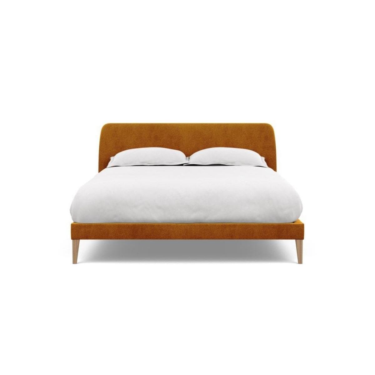 Heal's Wallis SuperKing Bed Melton Wool Shale Stained Oak Feet - Heal's UK Bedroom Furniture – image 100
