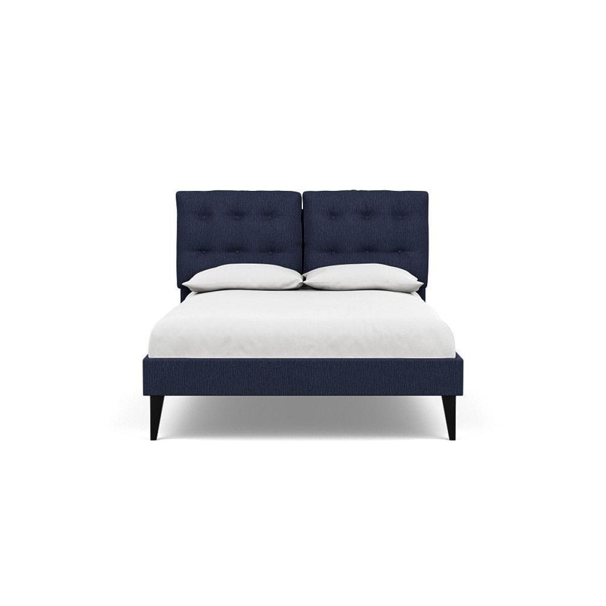 Heal's Mistral King Bed Smart Linen Mix Navy - Heal's UK Bedroom Furniture – image 14