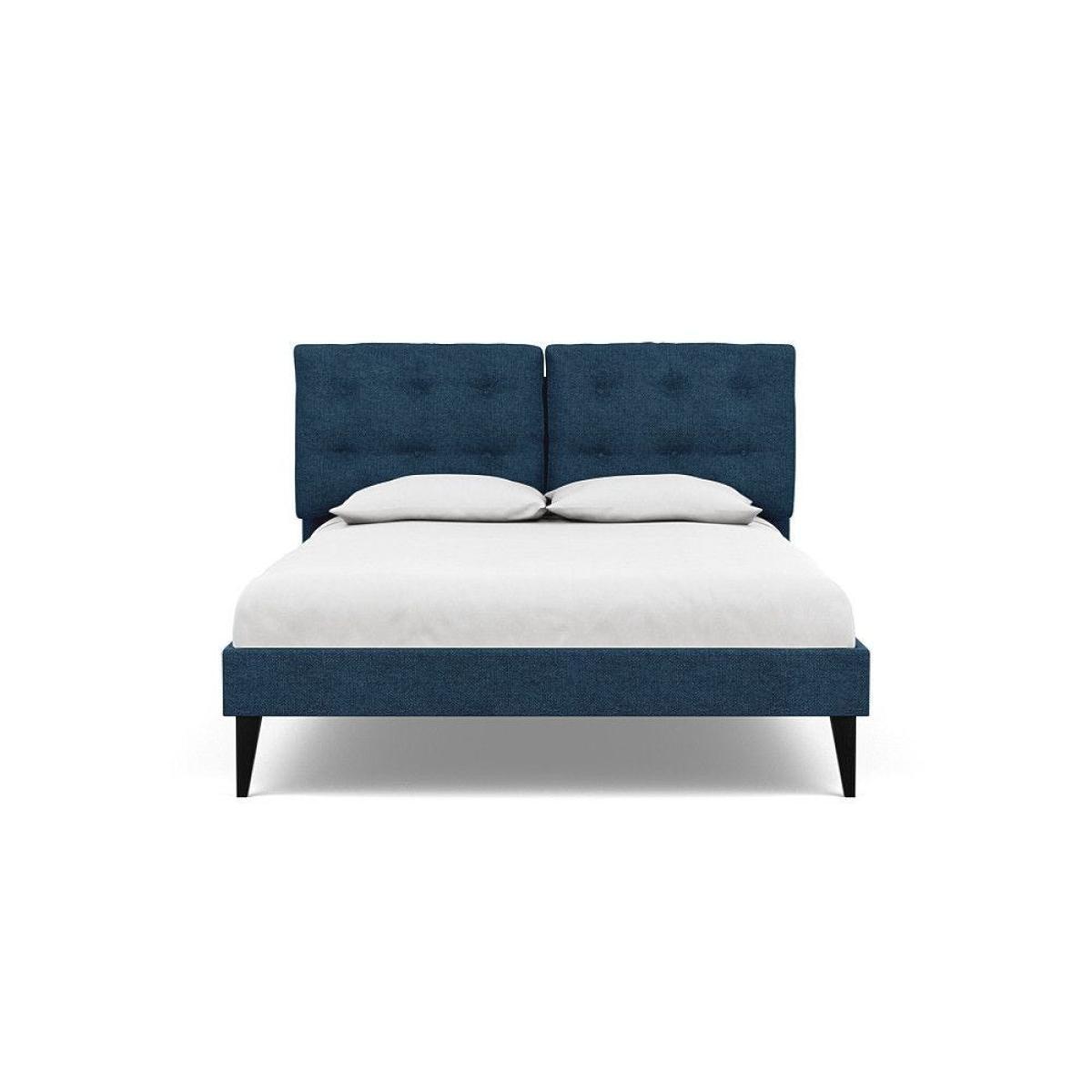 Heal's Mistral King Bed Smart Linen Mix Navy - Heal's UK Bedroom Furniture – image 27