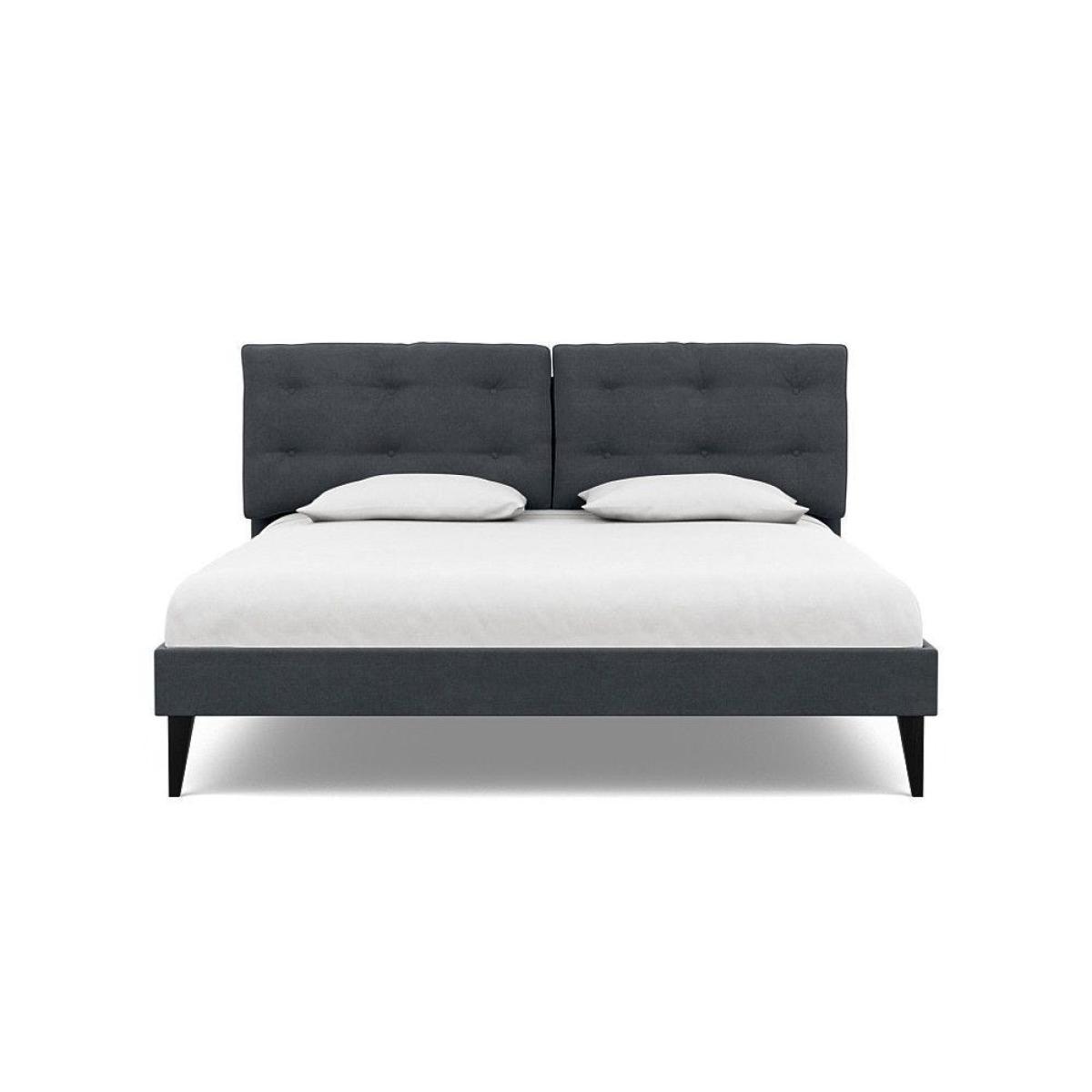 Heal's Mistral King Bed Smart Linen Mix Navy - Heal's UK Bedroom Furniture – image 36