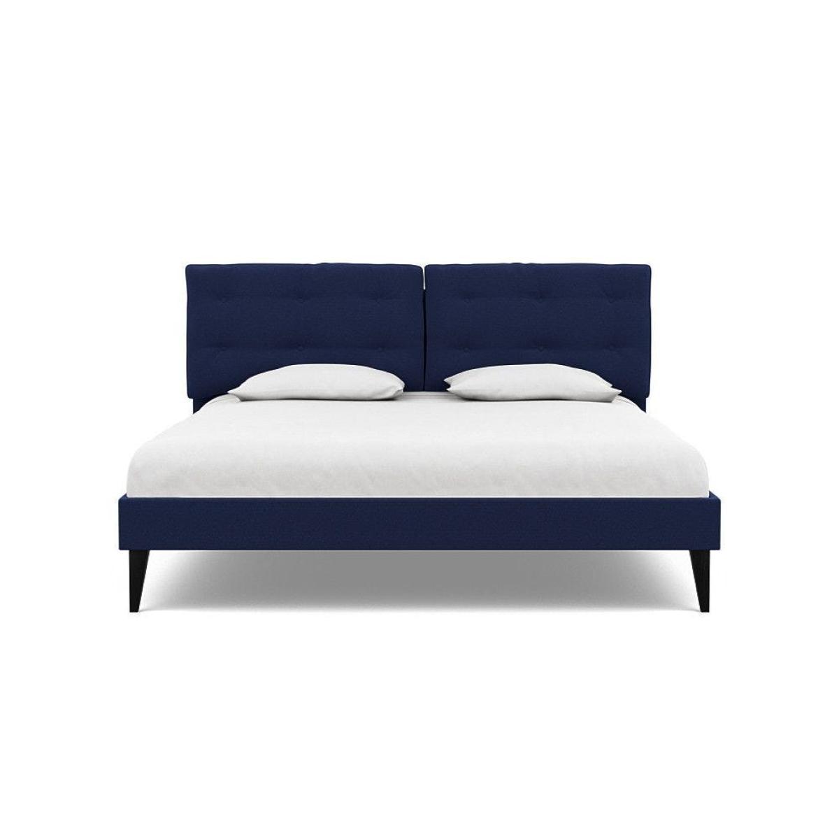 Heal's Mistral King Bed Smart Linen Mix Navy - Heal's UK Bedroom Furniture – image 52