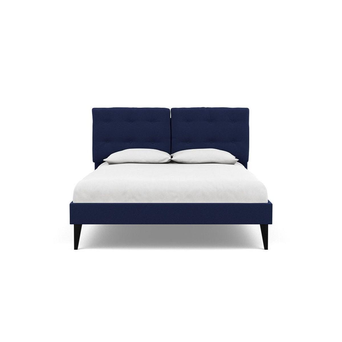 Heal's Mistral King Bed Smart Linen Mix Navy - Heal's UK Bedroom Furniture – image 67