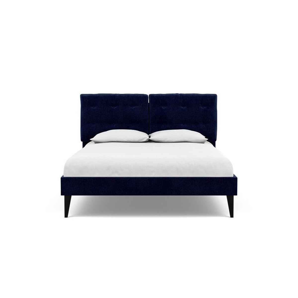 Heal's Mistral King Bed Smart Linen Mix Navy - Heal's UK Bedroom Furniture – image 8