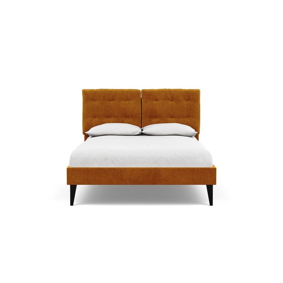 Heal's Mistral King Bed Smart Linen Mix Navy - Heal's UK Bedroom Furniture – image 78