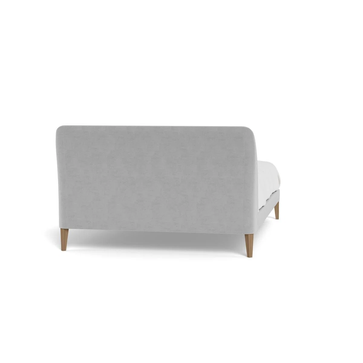 Heal's Wallis Bed Super King Velvet Platinum Walnut Feet - Heal's UK Bedroom Furniture – image 5