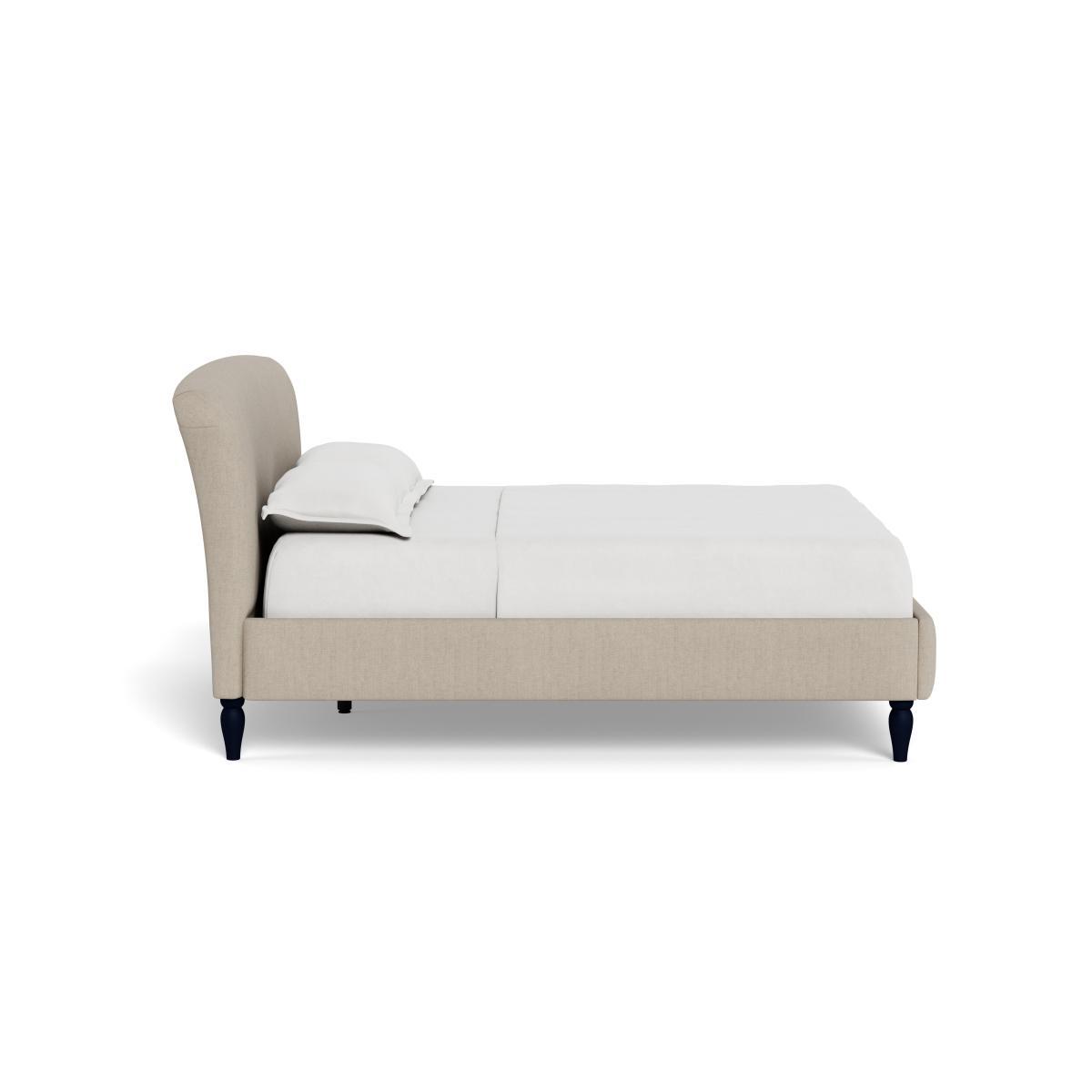 Heal's Darcey Bed Super King Broad Weave Putty Black Feet - Heal's UK Bedroom Furniture – image 3
