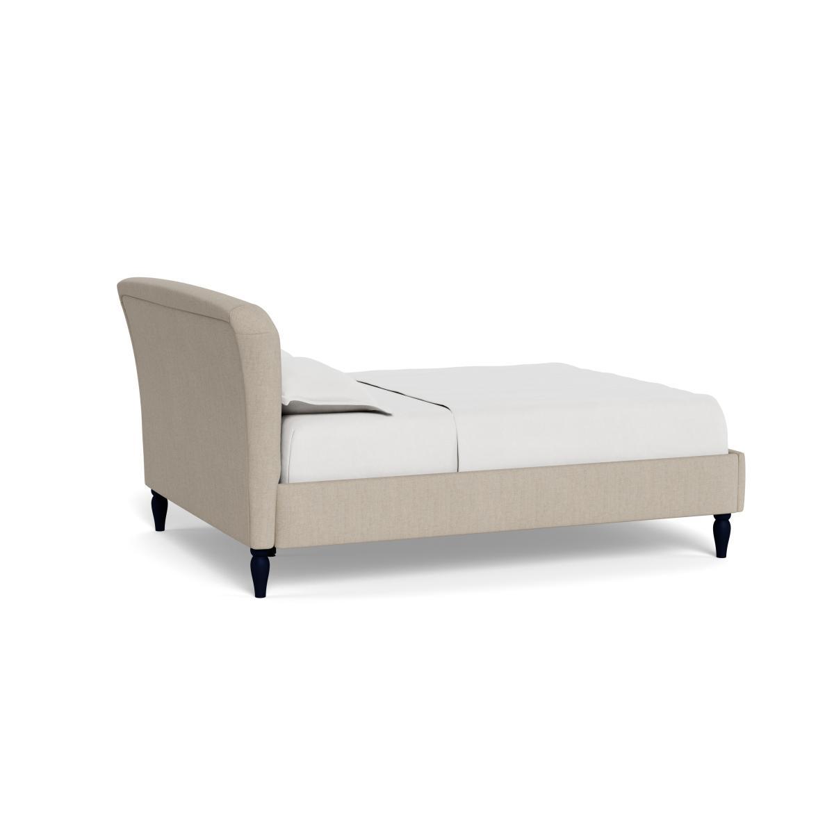 Heal's Darcey Bed Super King Broad Weave Putty Black Feet - Heal's UK Bedroom Furniture – image 4