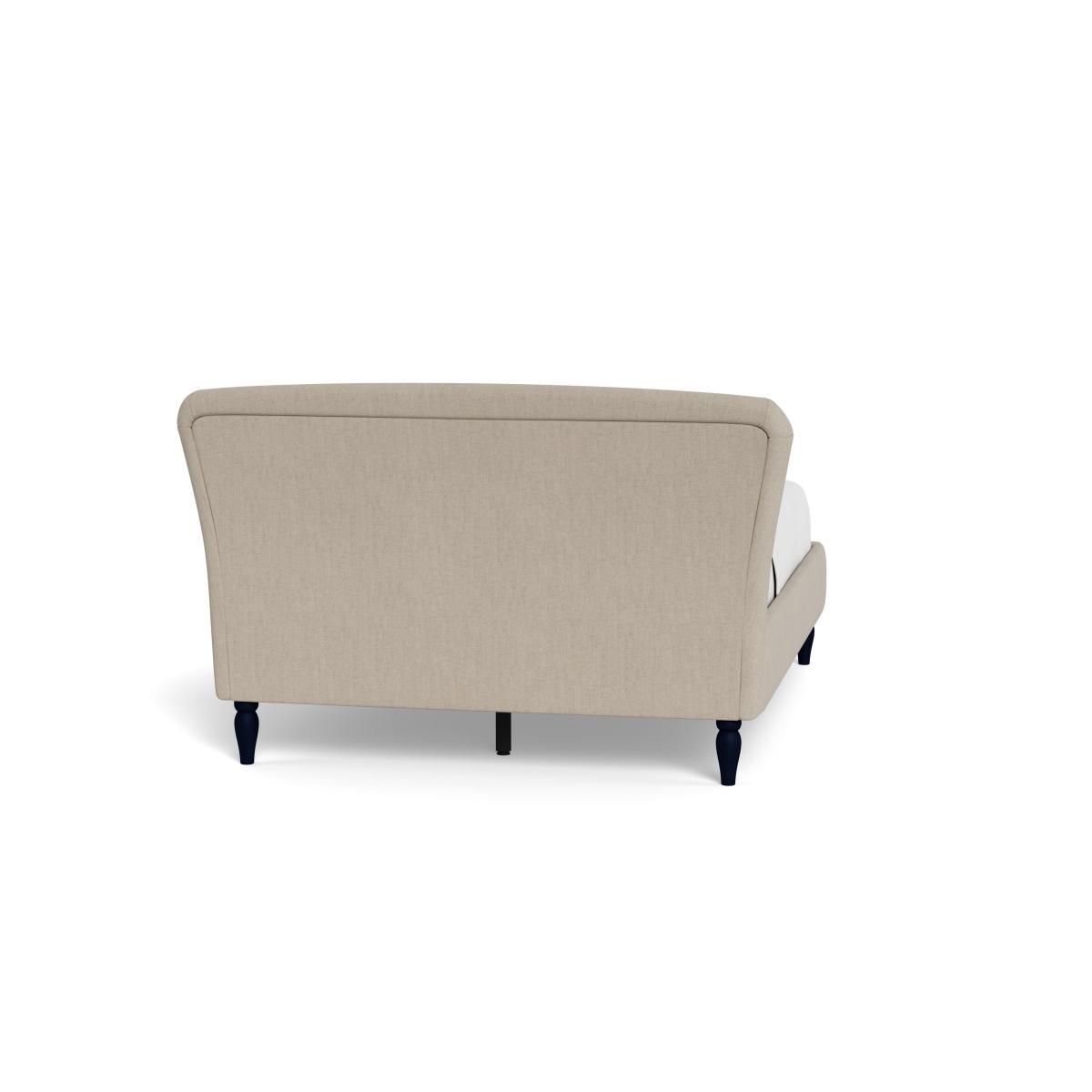 Heal's Darcey Bed Super King Broad Weave Putty Black Feet - Heal's UK Bedroom Furniture – image 5