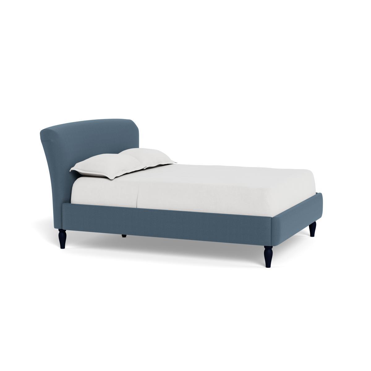 Heal's Darcey Bed King Capelo LinenCotton Mineral Black Feet - Heal's UK Bedroom Furniture – image 2