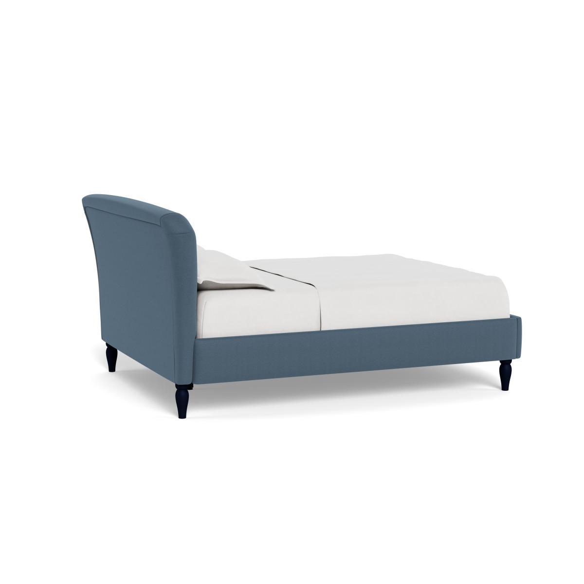 Heal's Darcey Bed King Capelo LinenCotton Mineral Black Feet - Heal's UK Bedroom Furniture – image 4