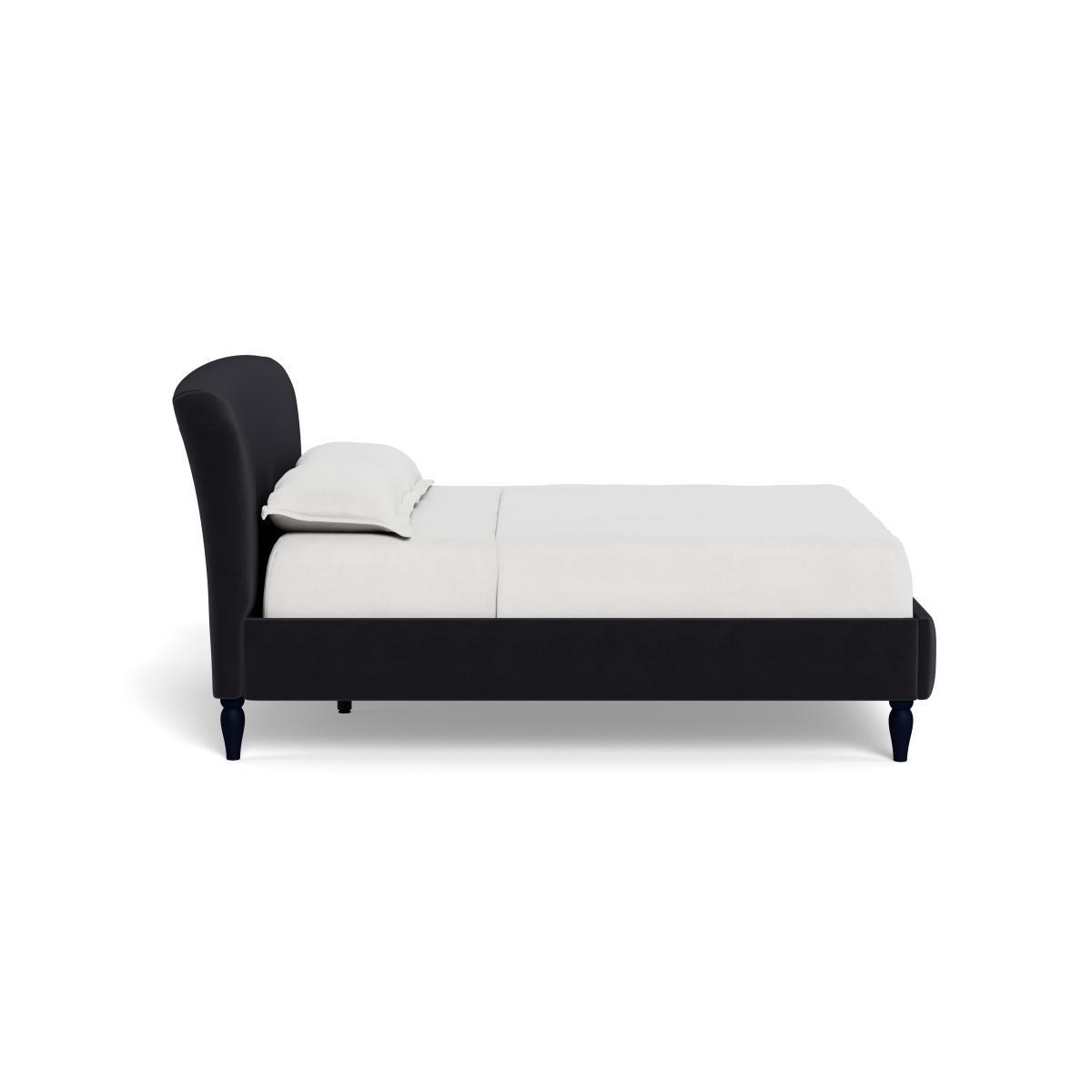 Heal's Darcey Bed Super King Velvet Black Tinted Ash Feet - Heal's UK Bedroom Furniture – image 3