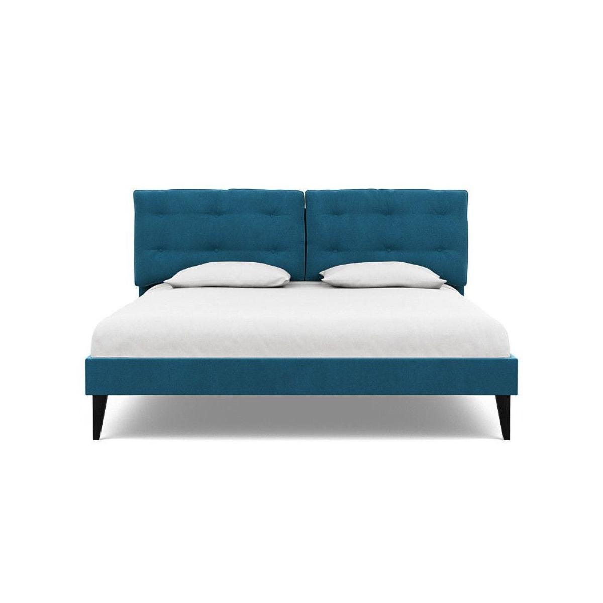 Heal's Mistral King Bed Smart Velvet Sea foam - Heal's UK Bedroom Furniture – image 45