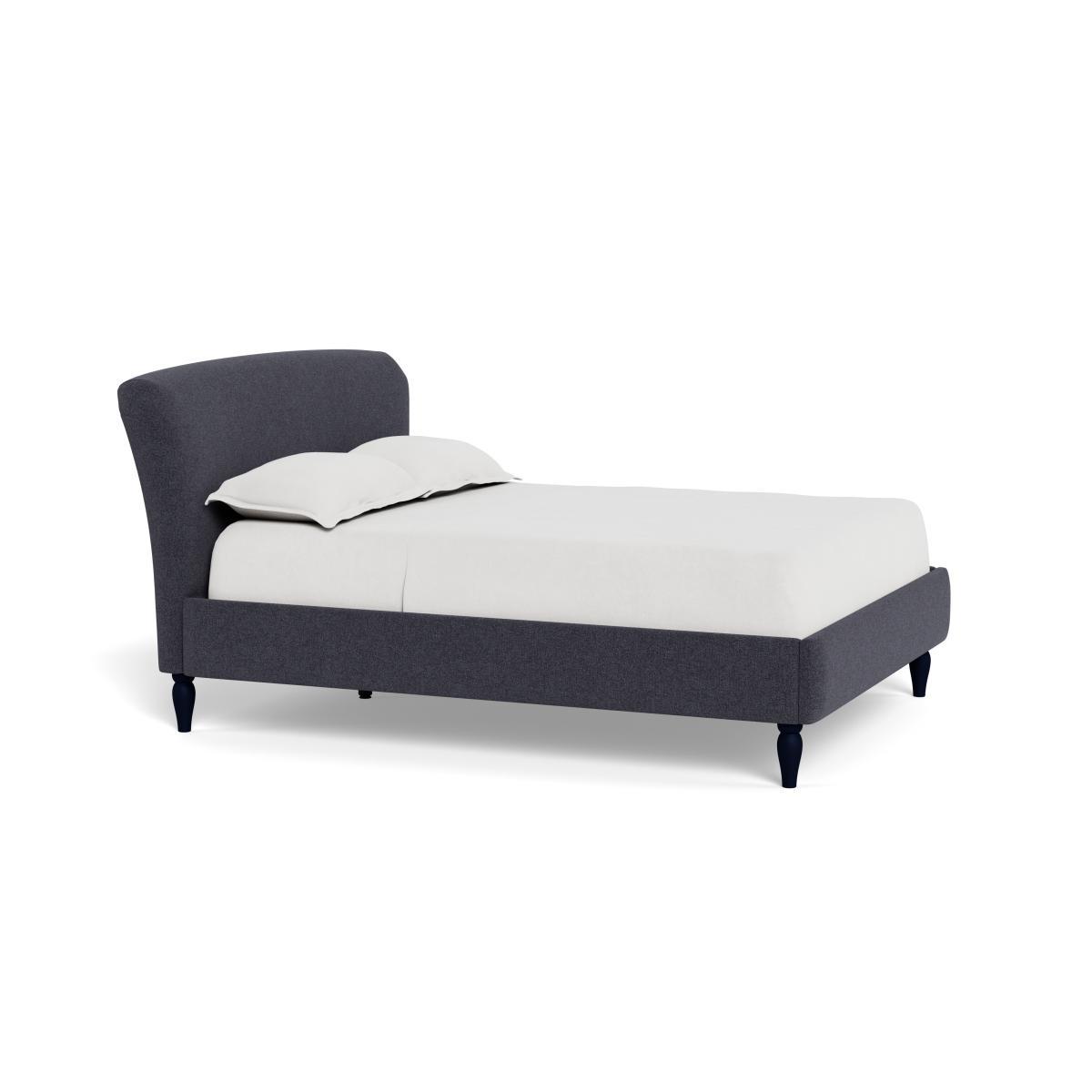 Heal's Darcey Bed King Texture Soot Natural Feet - Heal's UK Bedroom Furniture – image 2