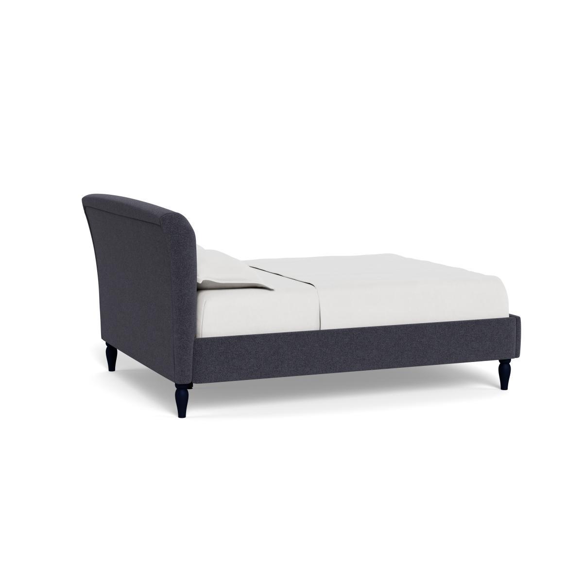 Heal's Darcey Bed King Texture Soot Natural Feet - Heal's UK Bedroom Furniture – image 4