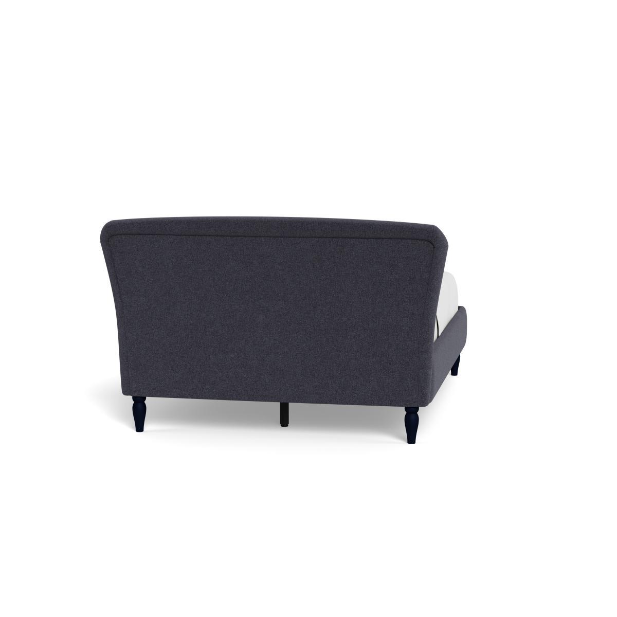 Heal's Darcey Bed King Texture Soot Natural Feet - Heal's UK Bedroom Furniture – image 5