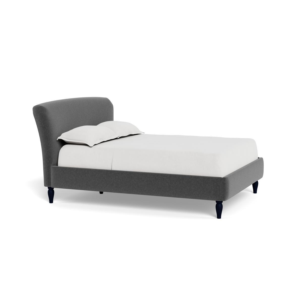 Heal's Darcey Bed Super King Melton Wool Granite Tinted Ash Feet - Heal's UK Bedroom Furniture – image 2